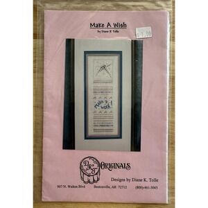 MAKE A WISH Cross Stitch Pattern by Diane K. Tolle DKT Originals